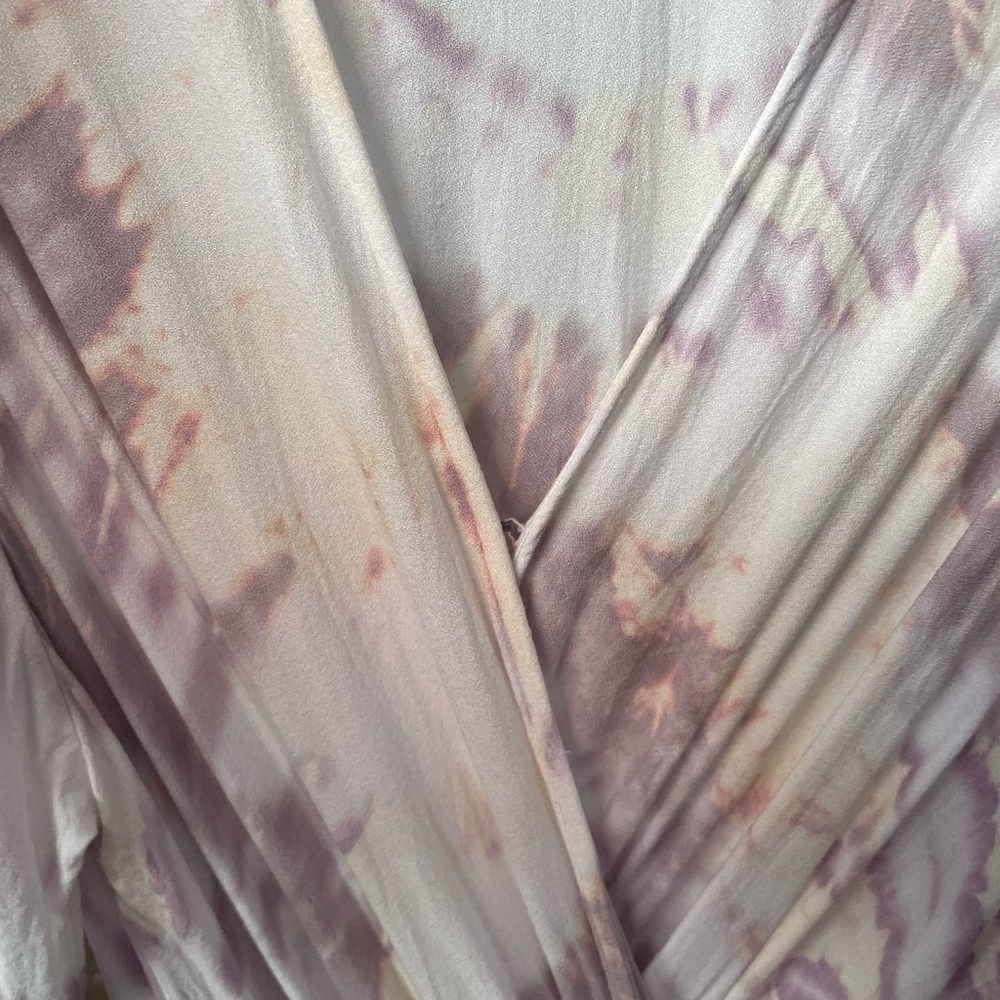 Young Fabulous and Broke tie dye faux wrap dress